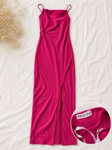 Maxi abito popolare - 21, rosa