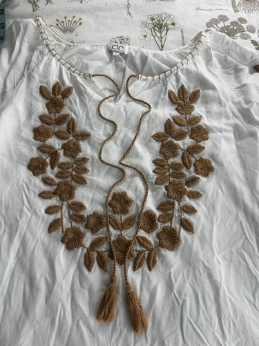 Abito tunica boho ricamato