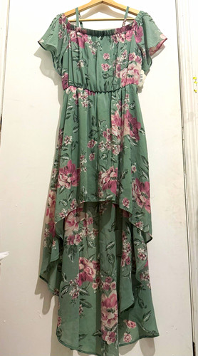 Maxi abito floreale - a.u.w, alto
