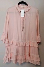 abito donna rosa a strati