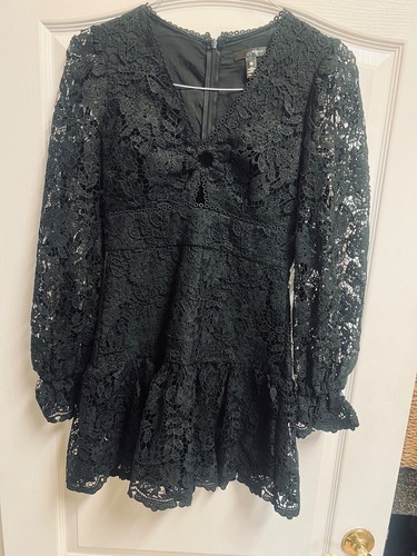 Abito pizzo nero - in,