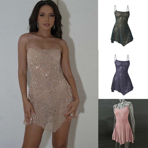 Abito corto sling donna