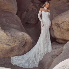 Abiti da sposa a sirena manica