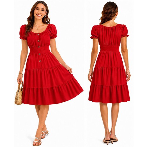 Abito donna boho floreale - , a