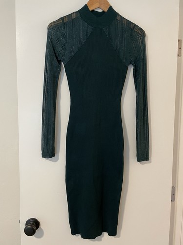 Vestito donna verde scuro body