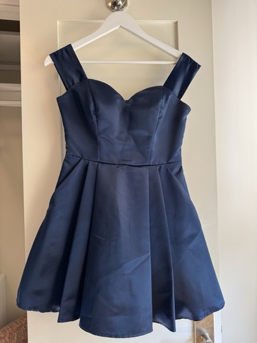 Mini abito smanicato - blu, navy