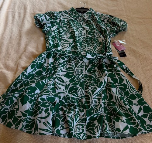 Abito msk verde bianco - abito,