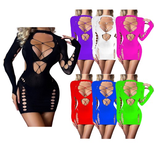 Mini abito donna trasparente - mini,