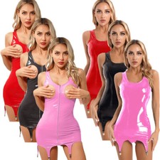 Mini abito donna pelle slim