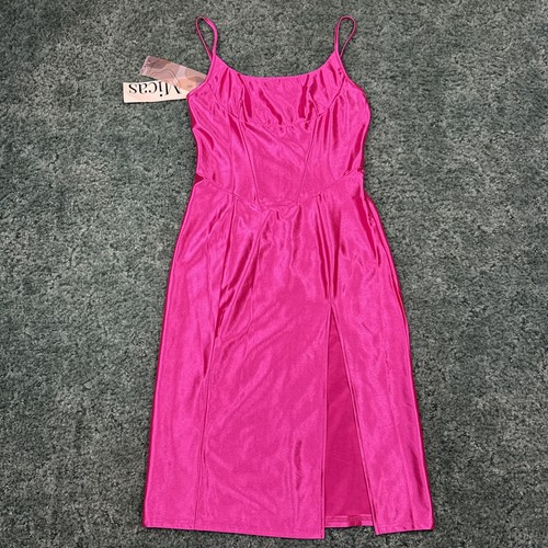 Abito midi micas rosa - abito,